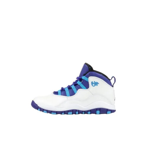 Jordan Air Джордан 10 High Топ Детские Баскетбольные Кроссовки Белый Детский Возраст 3-7 Лет
