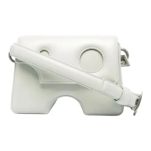 Off Белый Кожа Сумка на плечо Женская Белая