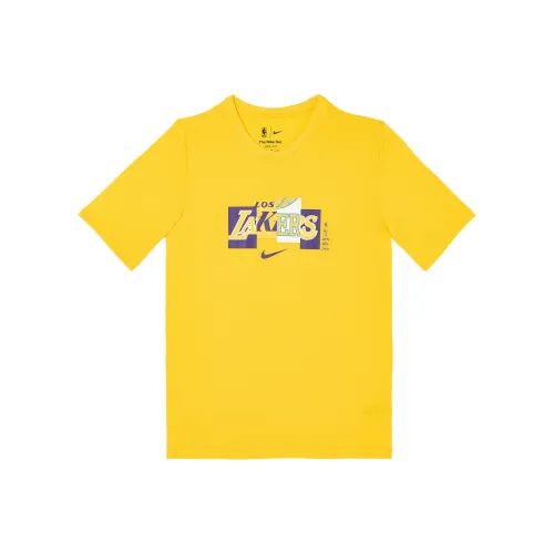 NIKE Желтые Школьные Рубашки с коротким рукавом