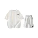 Комплект одежды (Белый топ + Белые и серые штаны)