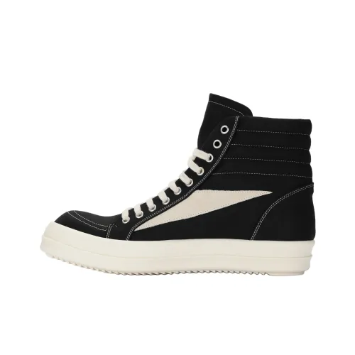 RICK OWENS совместный бренд RO Высокие кроссовки для скейтбординга Мужские Черные