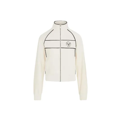 OH POLLY Махровый Towelling ZIP UP Укороченный Свитшот Айвори Свитшот Женский