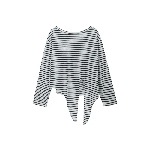 MISHOW Одежда Наборы Полосатый Топ + Черная Длинная Юбка Женские Комплекты с Юбкой