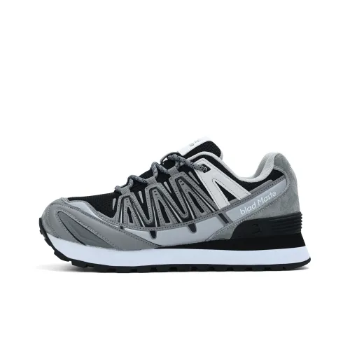 BladMaste Shock Absorbers Slip-resistant Abrasion-resistant Low Top Casual Unisex Dark Gray Black Перевод BladMaste Shock Absorbers Противоскользящие Устойчивые к истиранию Низкий Топ Повседневный Унисекс Темно-серый Черный
