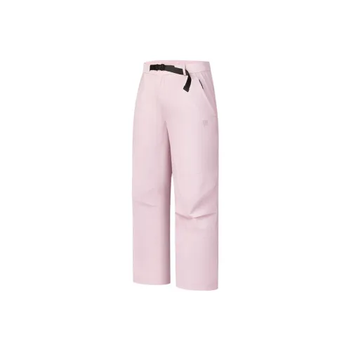 FILA Темная вишня Пастельно-розовый Унисекс Ветрозащитные брюки