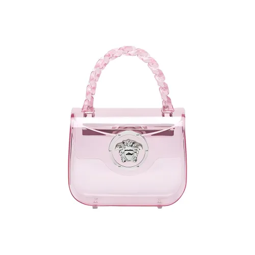 VERSACE La Medusa Акриловая Сумка через плечо Сумка Мини Женская Светло-розовая Красная