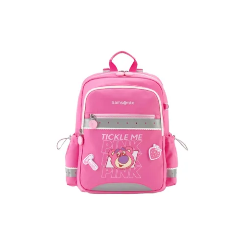 SAMSONITE Ткань Студенческая Сумка Средняя Детская Темно-Синий Розовый