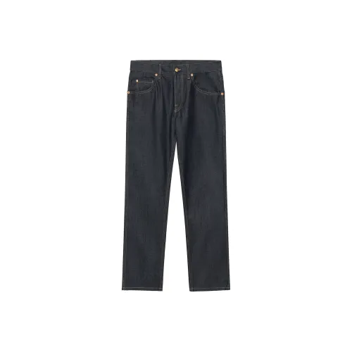 GUCCI FW22 Джинсы Мужские Темно-синие