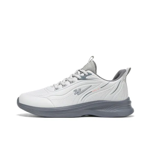 Binary Амортизация Rebound Lightweight Anti Slip Low Top Беговые кроссовки Мужской Light Mist Gray