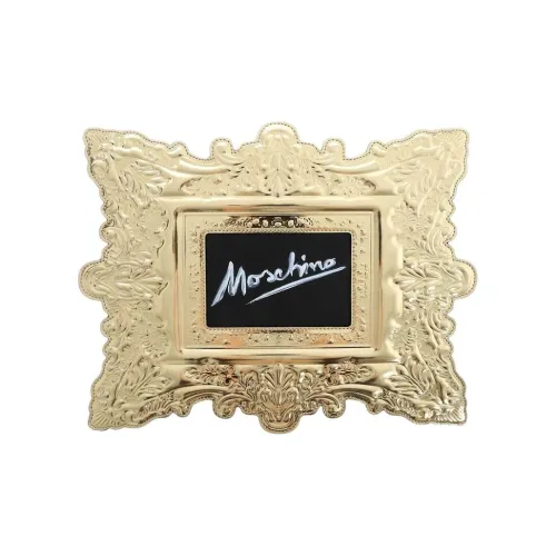 MOSCHINO ПУ (полиуретан) клатч женский золотой