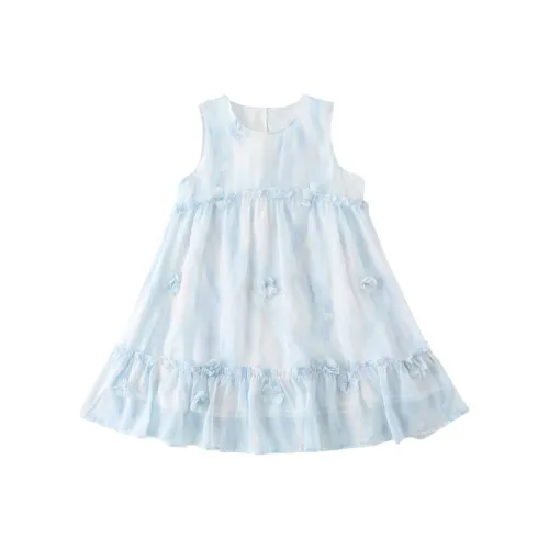 PROTECTCAMEL Светло-синий Платья для дошкольников