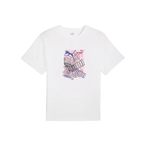 PUMA GRAPHICS PUMA Белые Женские Футболки