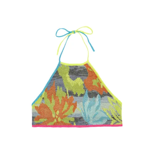 YANYAN KNIT Желтые Женские Короткие Топы