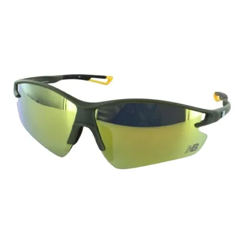 New Balance Пластик TR90 Нерегулярная форма Солнцезащитные очки Мужской Черный