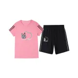 Set (Pink Top + Black Bottom)  
Комплект (Розовый Топ + Черный Низ)