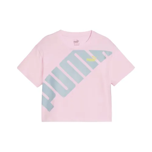 PUMA Розовая школьная рубашка с коротким рукавом