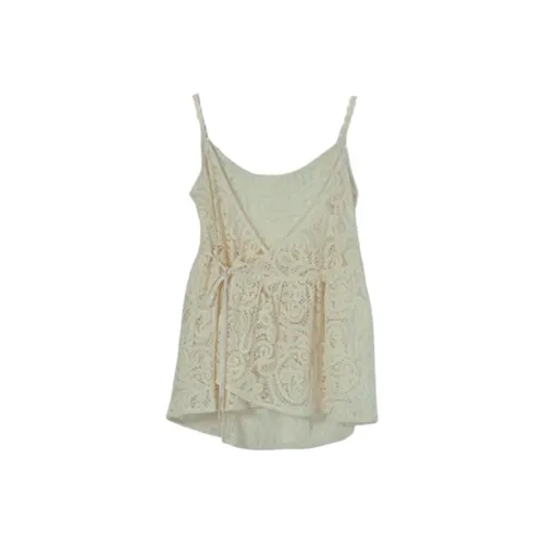 GLEE DIARY Экрю Женские Топы