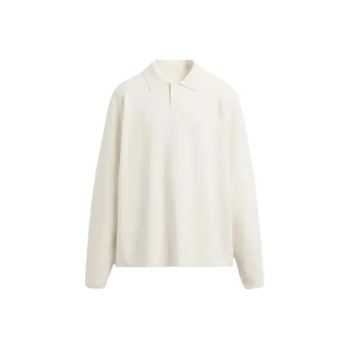 ZARA Морозный Белый Мужская Поло