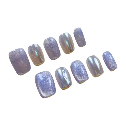PURUITI Quiet Luxury Collection False Nail Короткий Квадратный Короткий Круглый Квадратный Цвет Jump Градиентный Сияющий