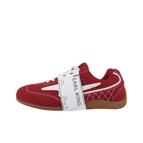 Earl King Устойчивость к истиранию Покрытие Низкий Топ Casual Унисекс Красный