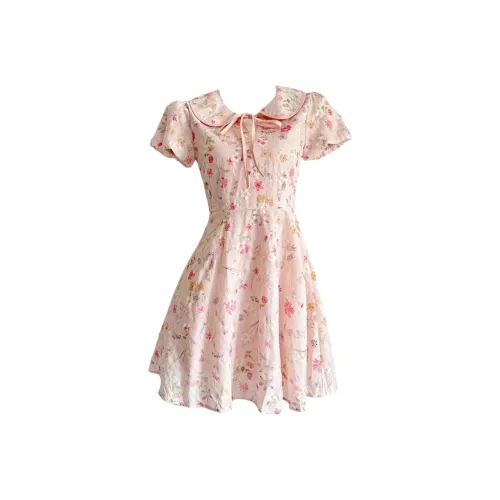 ABBY GODDESS Короткое платье с короткими рукавами женское