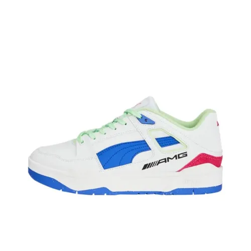 Mercedes AMG Petronas F1 X PUMA Slipstream Повседневная обувь Мужская Белый Синий Зеленый