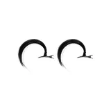 [Черный Плюшевый] 2 шт