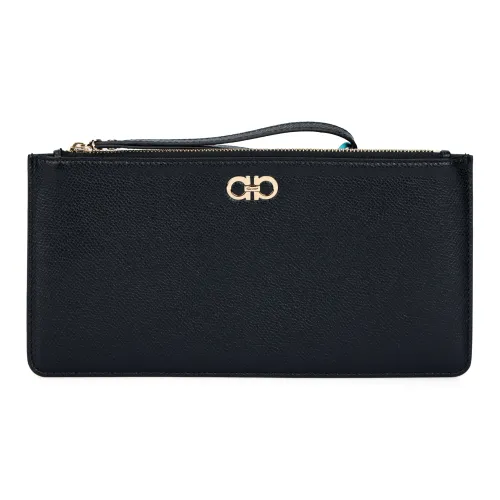 FERRAGAMO Кошелек из коровьей кожи унисекс черный