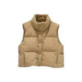 Хаки хлопковый пуховик