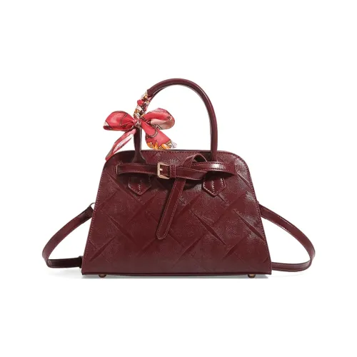 CLEVER KETCH ПУ (полиуретан) Одно плечо Сумка Женская Бургунди Коричневый Красный Красный Волна Красный Крокодиловый узор