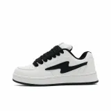 Белый, черный (черные шнурки для обуви)