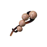 Светлый кофейный, закрученный, заколка