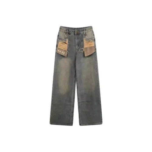 DANCANG Винтажные синие женские джинсы