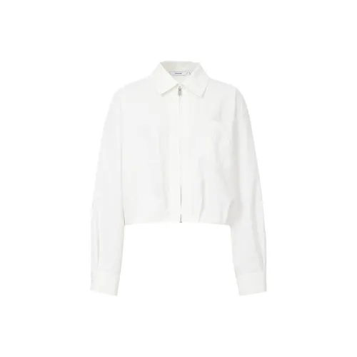 Hopeshow Натуральный белый 001 Женские Короткие пальто