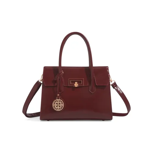 CLEVER KETCH ПУ (полиуретан) Сумка-тоут Сумка через плечо Сумка стандартная женская цвет бордовый