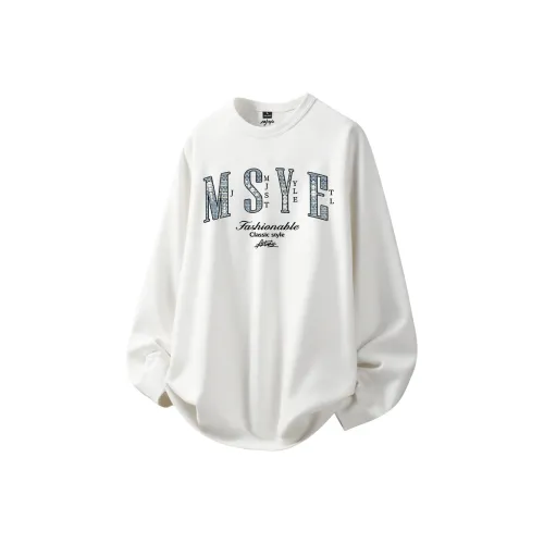 MJ STYLE Длинный рукав Т-рубашка Унисекс