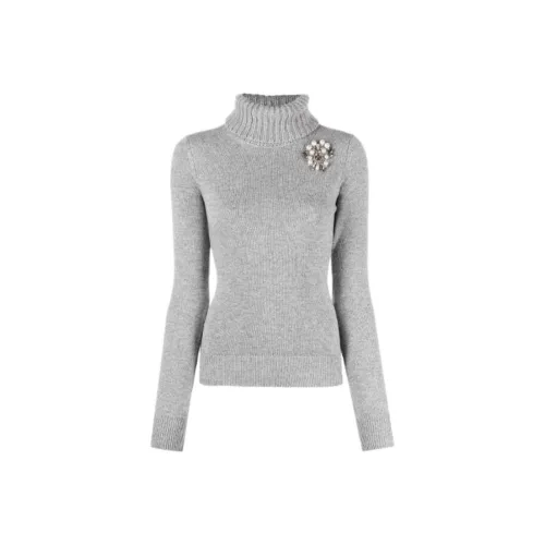 Alexander McQueen Серый Женские Кашемировые Свитеры