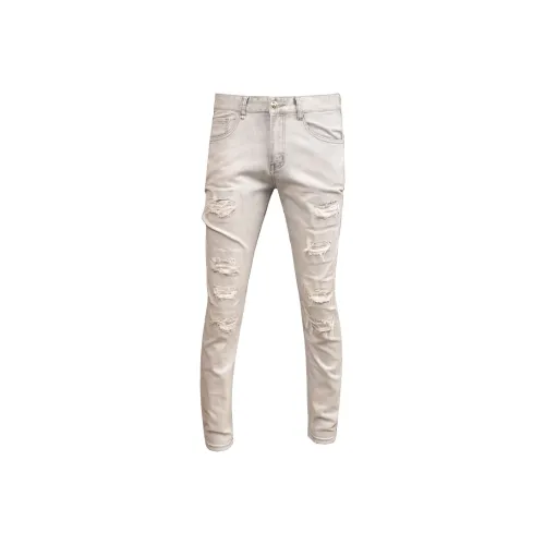 OGQG Light Gray Men's Jeans OGQG Светло-серый Мужские Джинсы