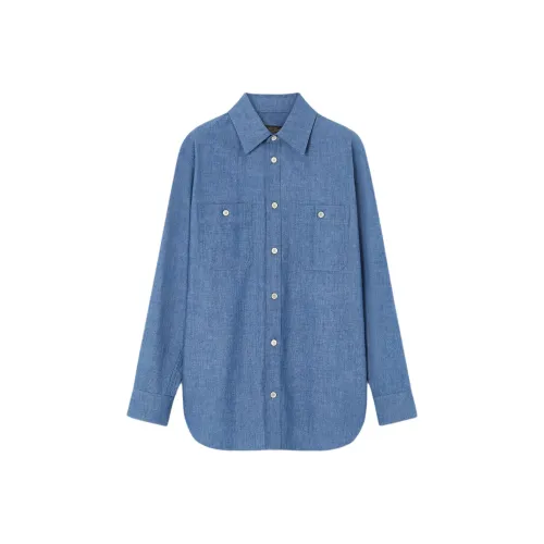 Loro Piana Синие Женские Рубашки