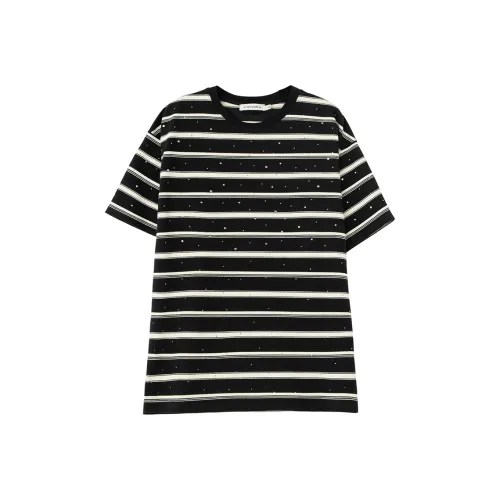 SOON FLOWER Рукав с оборками Короткий рукав Т-рубашка Женская