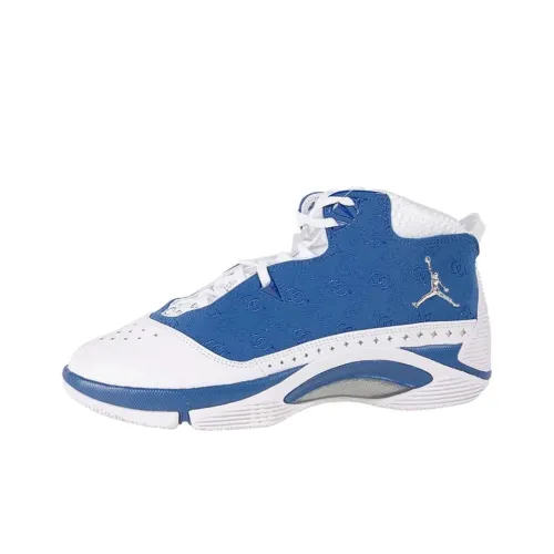 Jordan Melo M5 Винтажные баскетбольные кроссовки Мужской Синий Белый