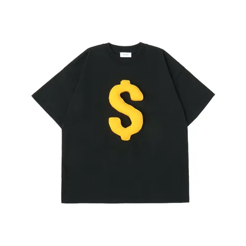 SQQZ Project Тяжелый Круглый вырез Свободный крой Рубашка Унисекс