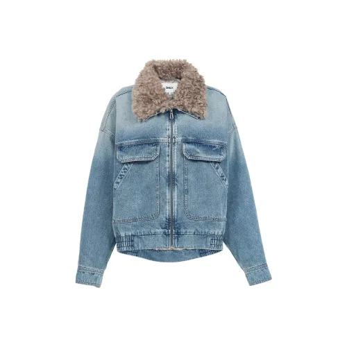 ONLY J33 Винтаж 350 Промытый деним Женские Короткие пальто