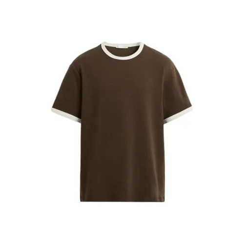 ZARA Коричневый/Телесный Мужские T-рубашки