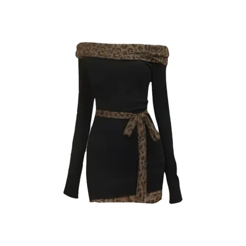 SCCREBEL OFFICIAL Длинное платье с длинными рукавами женское