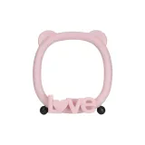 Медвежонок, ухо, розовый