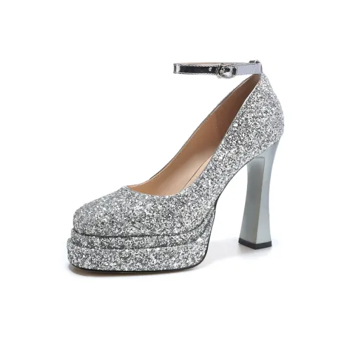 Lan Miao Грубый каблук Высокие каблуки Женские