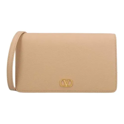 Valentino Garavani Коровья кожа Сумка через плечо Мини Женская Розовая Песочная