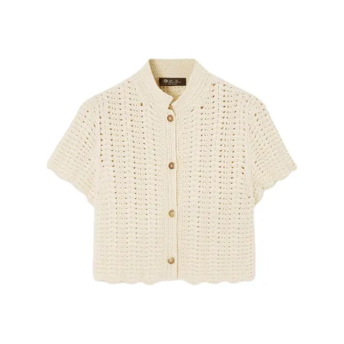 Loro Piana Хаки Женские Кашемировые Свитеры