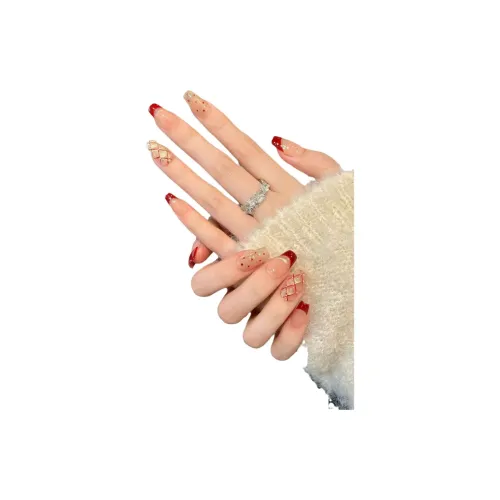 YIYIHE Французский Кошачий глаз Короткий LADDER Винтажный красный Однотонный Однотонный 20mm